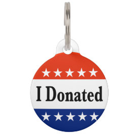 Ich habe gespendet haustiermarke