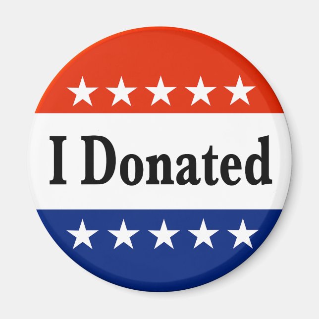 Ich habe gespendet magnet (Vorne)