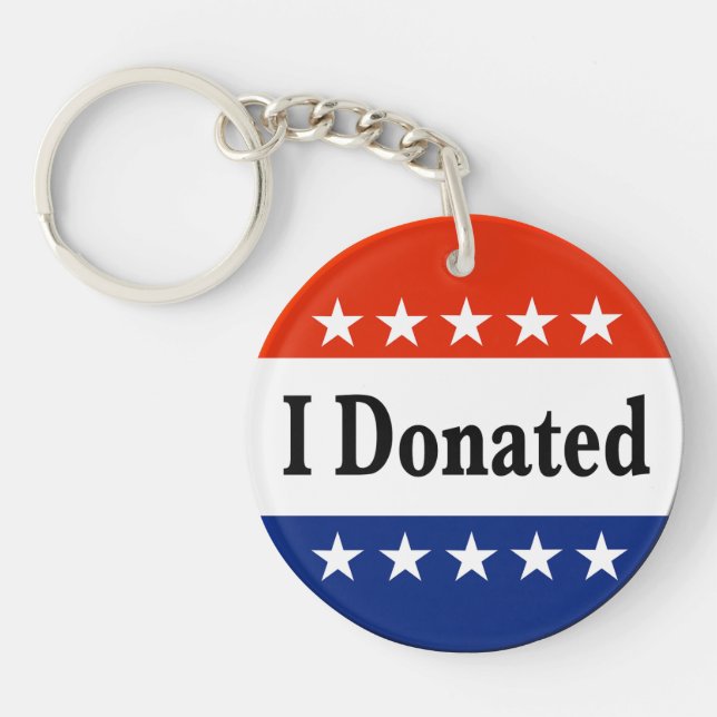 Ich habe gespendet schlüsselanhänger (Vorderseite)