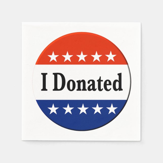 Ich habe gespendet serviette (Vorderseite)