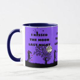 Ich habe gestern Abend den Mond geküsst Tasse