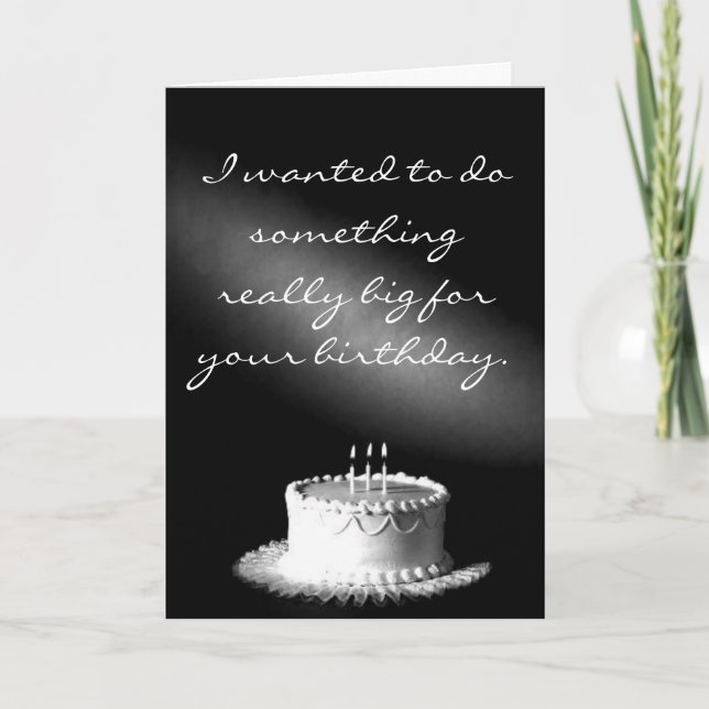 Ich habe gewollt, etwas wirklich Großes für deinen Karte (Vorderseite)