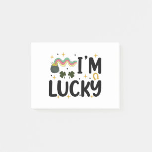 Ich habe Glück Lustiger St. Patrick's Day Post-it Klebezettel