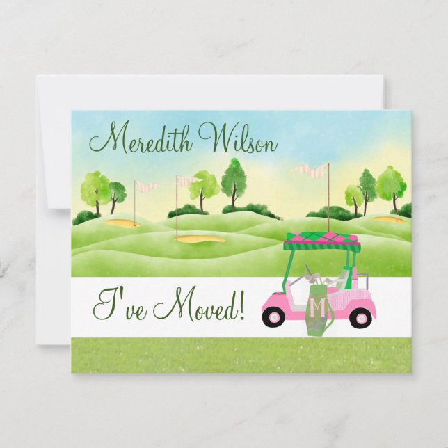 Ich habe Golf Cart-Grüntöne verschoben Sun Budget  Ankündigung (Vorderseite)