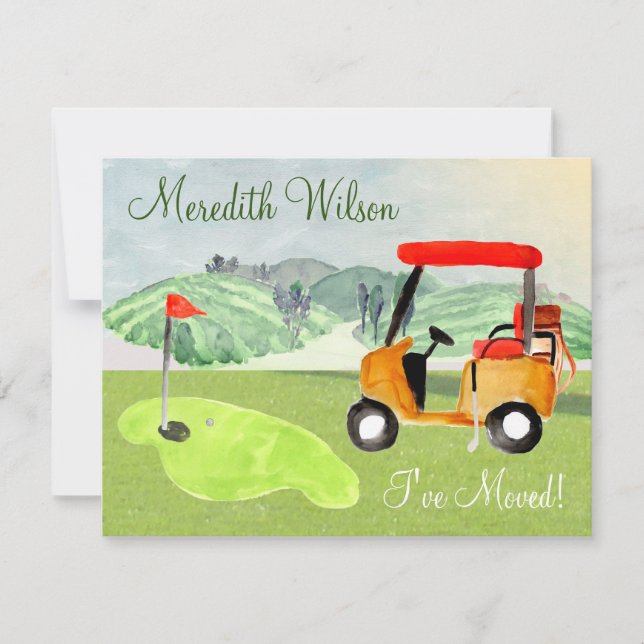 Ich habe Golf Cart Grüntöne verschoben Sun Budget  Ankündigung (Vorderseite)