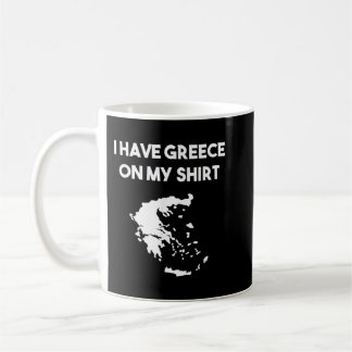 Ich habe Griechenland auf meinem Shirt griechische Kaffeetasse