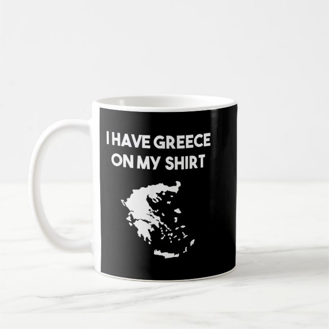 Ich habe Griechenland auf meinem Shirt griechische Kaffeetasse (Links)