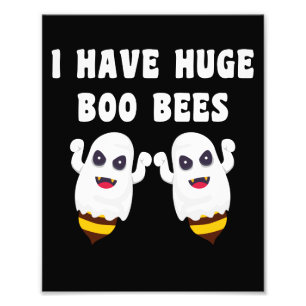 Ich habe große Boo-Bienen, die Halloween spielen Fotodruck