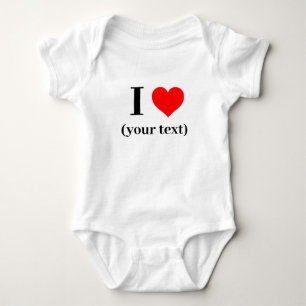 ICH HABE HERZEN! Baby Jersey Bodysuit - White - Cu Strampler