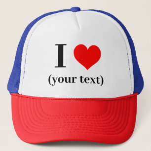 ICH HABE HERZEN! Trucker Hat - Red White Blue - An Truckerkappe