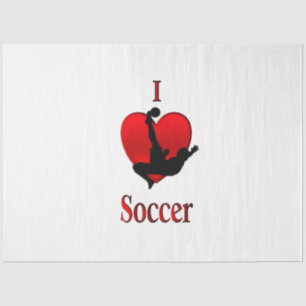 Ich habe Herzsoccer Seidenpapier