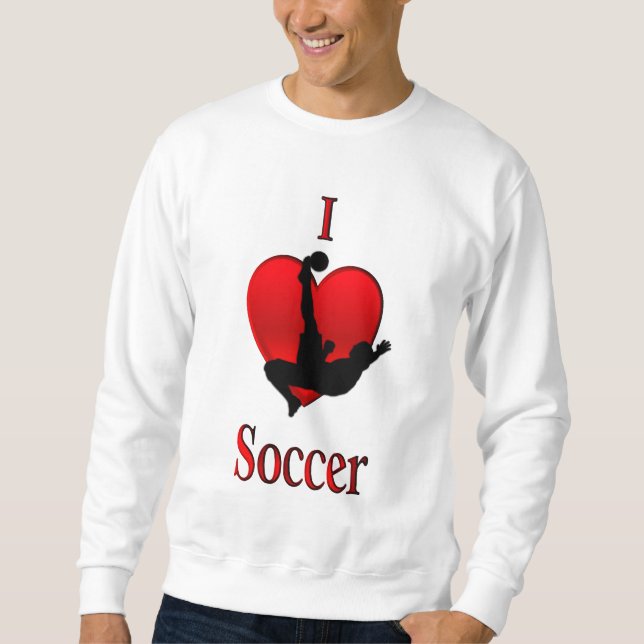 Ich habe Herzsoccer Sweatshirt (Vorderseite)