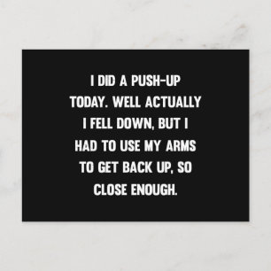 Ich habe heute einen Aufschub gemacht. Nun, ich bi Postkarte