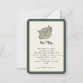 "Ich habe heute für dich gelobt" Hail Mary Notecar Mitteilungskarte