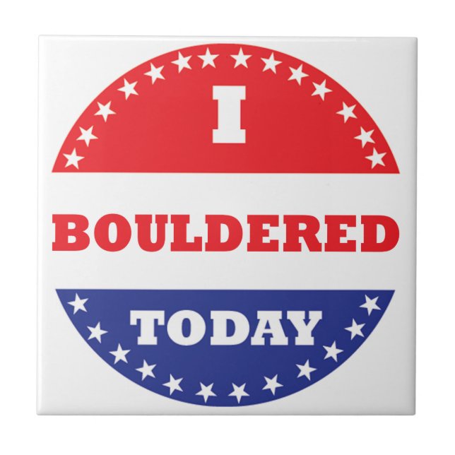 Ich habe heute gebouldet fliese (Vorderseite)