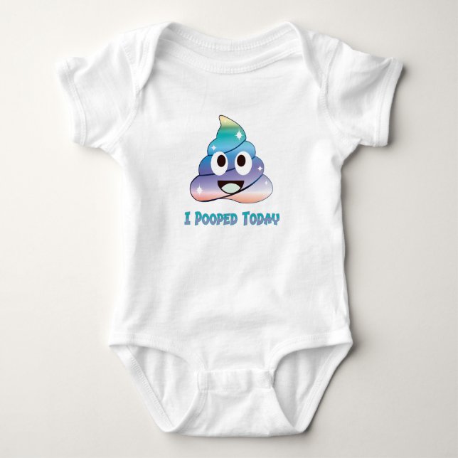 ich habe heute gekackt baby strampler (Vorderseite)
