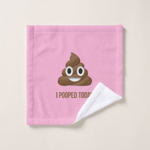 Ich habe heute Gekackt, die Emoji-Pink-Version zu  Waschlappen