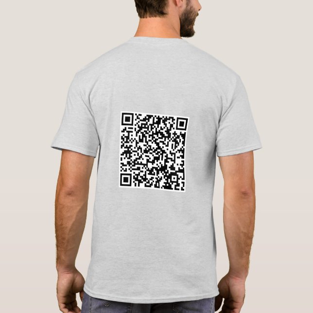 Ich habe heute Gekackt, Emoji Proctology QR Code K T-Shirt (Rückseite)