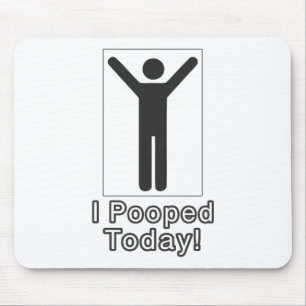 Ich habe heute gekackt mousepad