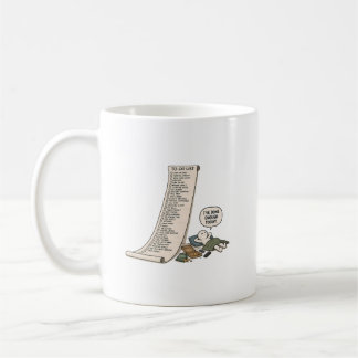 Ich habe heute genug getan – Lustige To-Do-Liste Kaffeetasse
