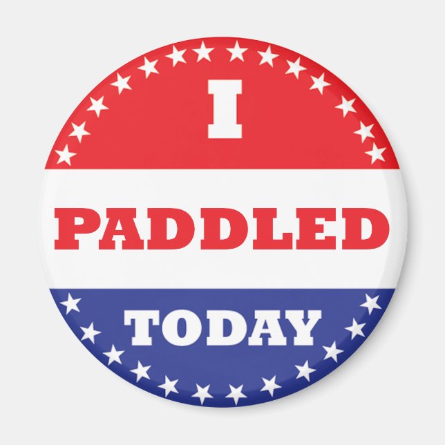 Ich habe heute gepaddelt magnet (Vorne)