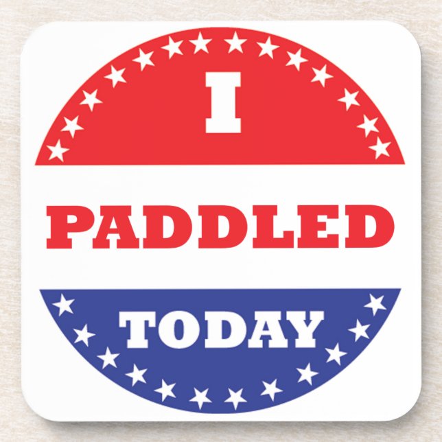 Ich habe heute gepaddelt untersetzer (Vorderseite)