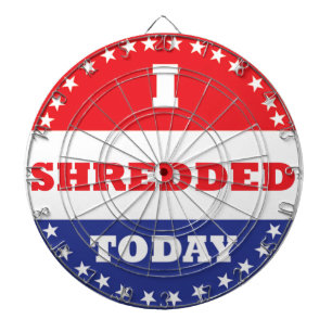 Ich habe heute geschreddert dartscheibe