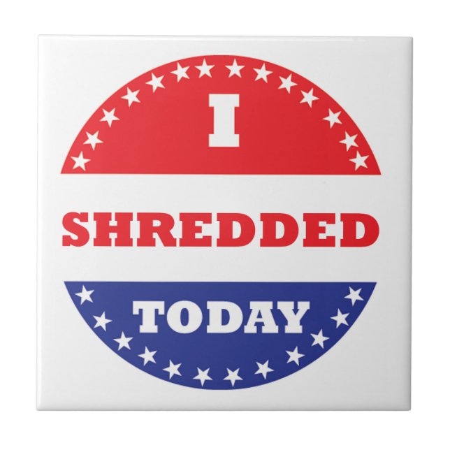 Ich habe heute geschreddert fliese (Vorderseite)