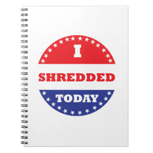 Ich habe heute geschreddert notizblock