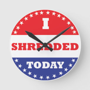 Ich habe heute geschreddert runde wanduhr