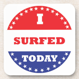 Ich habe heute gesurft getränkeuntersetzer