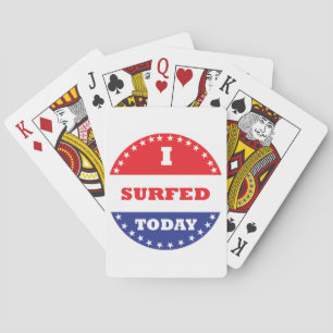 Ich habe heute gesurft spielkarten