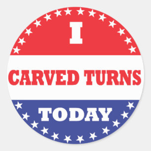 Ich habe heute Turns Carven Runder Aufkleber