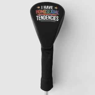 Ich habe homosexuelle Tendenzen LGBTQ Pride Regenb Golf Headcover