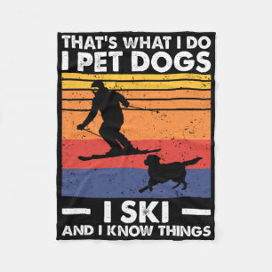 Ich habe Hunde, die ich Ski fahre, und ich kenne d Fleecedecke