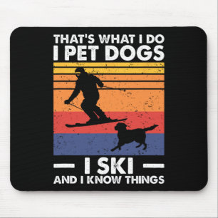 Ich habe Hunde, die ich Ski fahre, und ich kenne d Mousepad