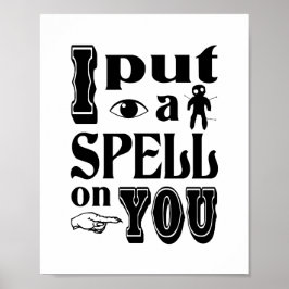 ICH HABE IHNEN EIN SPIEL AUF DAS Funny Halloween Poster