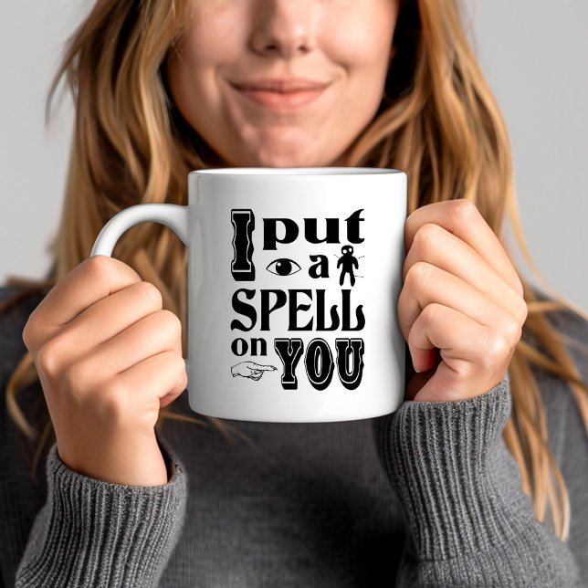 ICH HABE IHNEN EIN SPIEL AUF DAS Funny Halloween Tasse (I PUT A SPELL ON YOU Funny Halloween Coffee Mug)