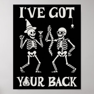 Ich habe Ihr CK Men and Women Halloween Skelett Go Poster