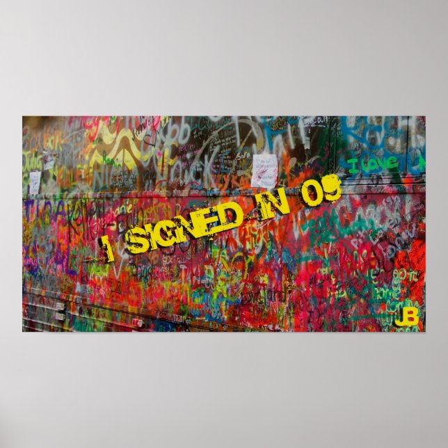 Ich habe im Jahr 2009 unterzeichnet Poster (Vorne)