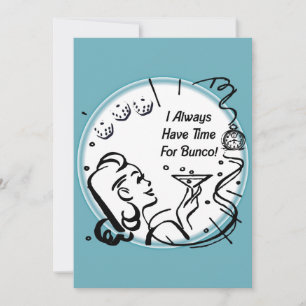 Ich habe immer Zeit für Bunco von Artinspired Einladung