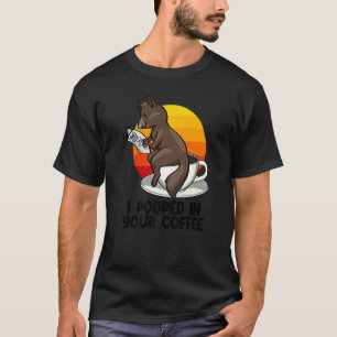 Ich habe in Ihren Kaffee gekackt Männer Kaffee Kat T-Shirt