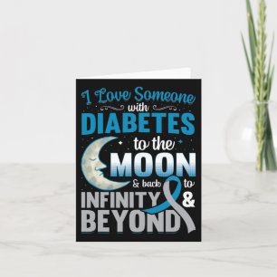 Ich habe jemanden mit Diabetes zum Mond und zum Ba Karte