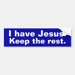 Ich habe Jesus Autoaufkleber