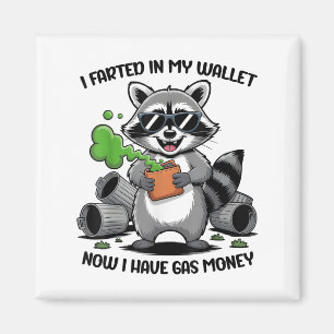 Ich habe jetzt in meinem Portemonnaie das Gasgeld Magnet