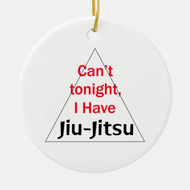 Ich habe Jiu Jitsu Keramikornament (Vorne)