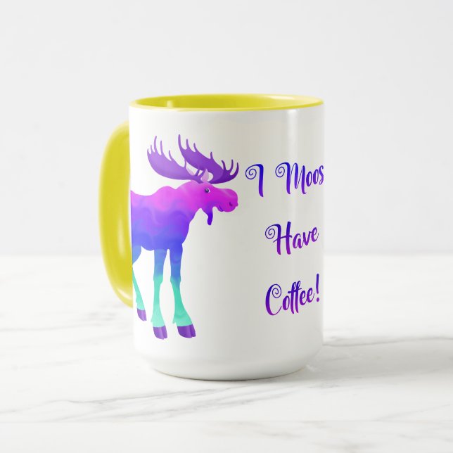 Ich habe Kaffee, 15 oz. Mug Tasse (Vorderseite Links)
