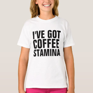 ICH HABE KAFFEE STAMINA lustige T - Shirt GOT, Jug