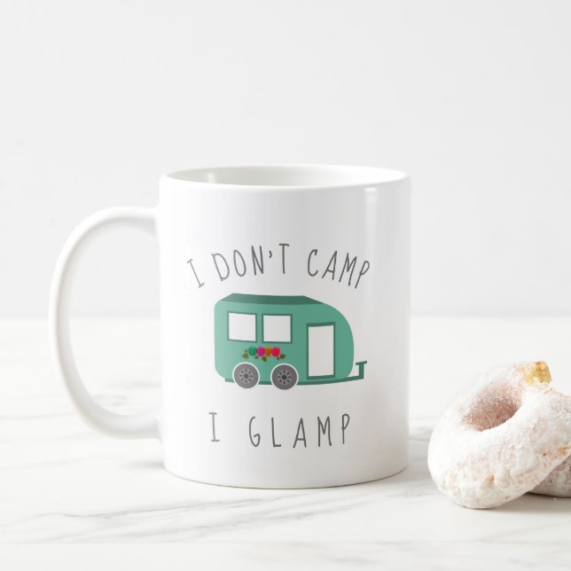 Ich habe kein Glamp-I-Camping Kaffeetasse (Mit Donut)
