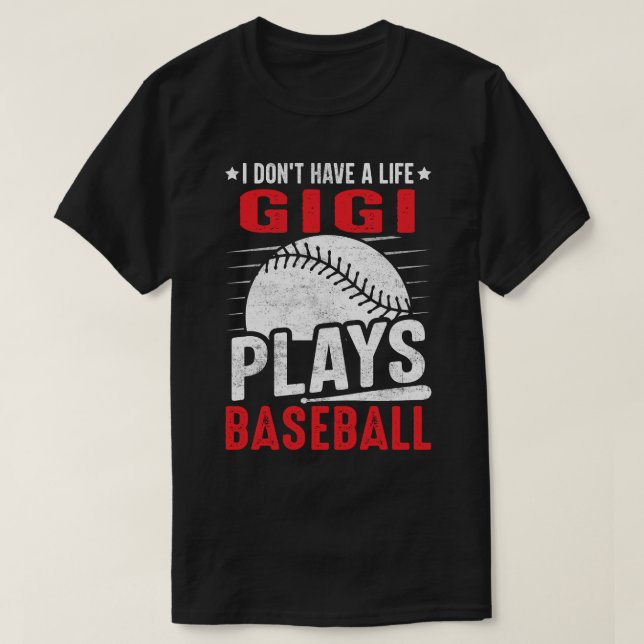 Ich habe kein Lebensmerkmal, Baseball T-Shirt (Design vorne)